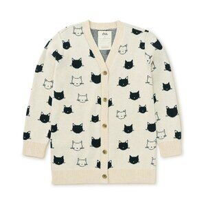 Long Cat Cardigan - Tea Collection  - M - 6/7